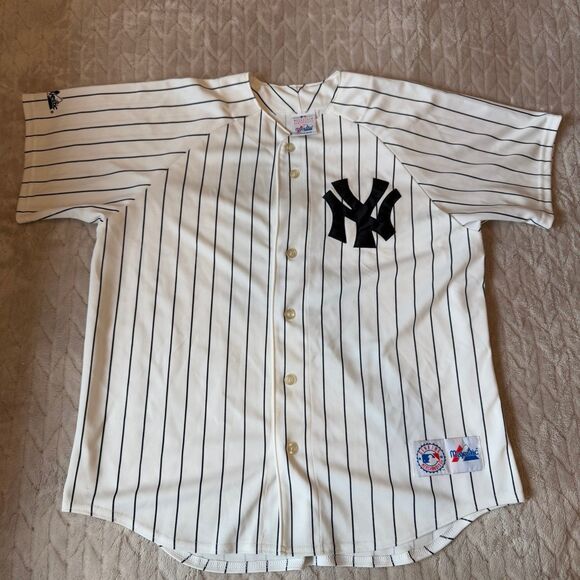 VTG Majestic MLB New York Yankees Jersey Stitched Size L - Picture 1 of 10